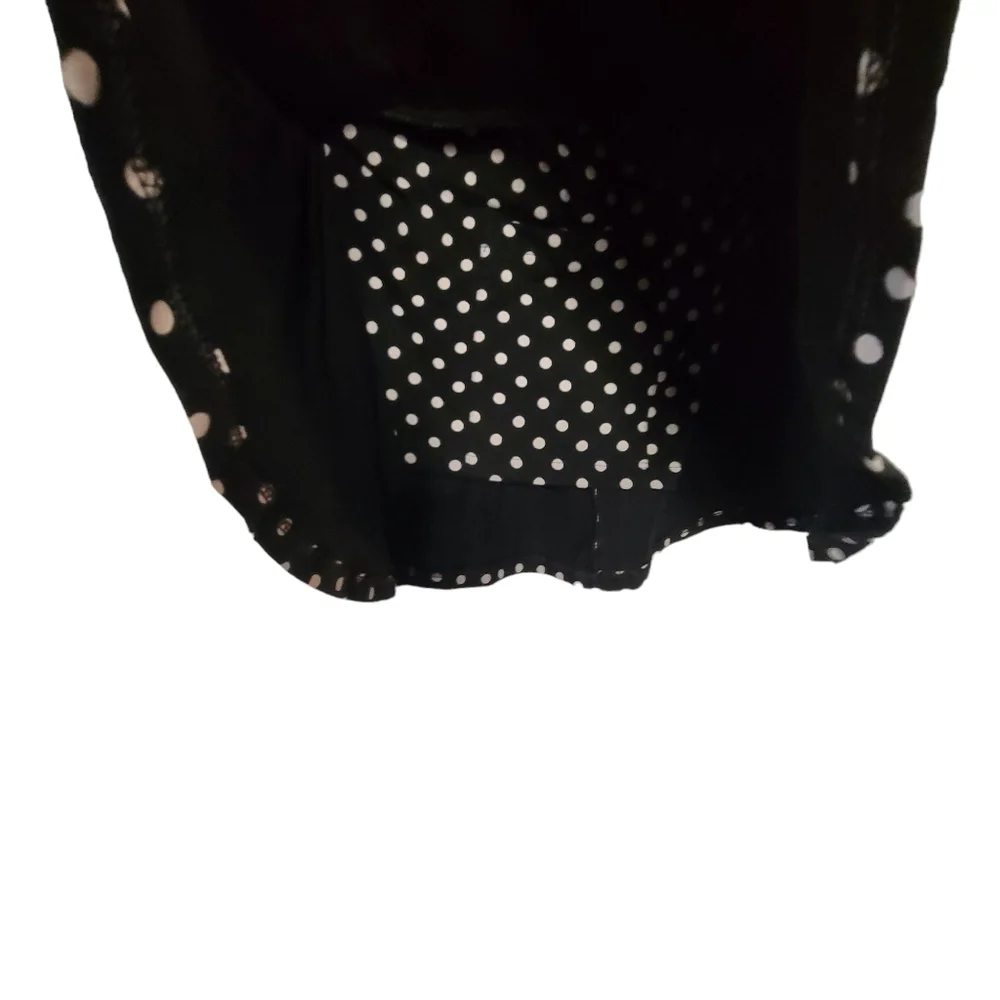 Gap kids shirt and skirt outfit black with polka dot design kids size small 6-7